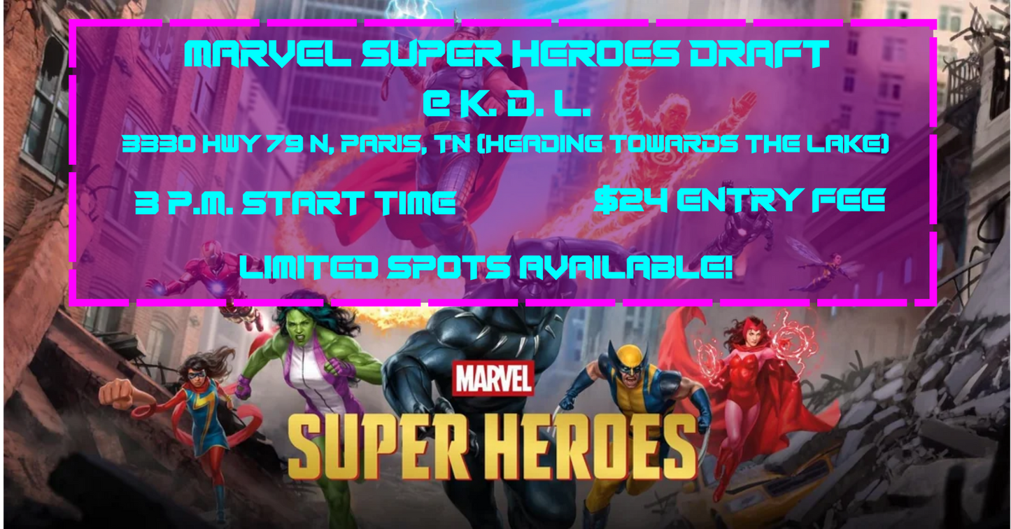 Magic the Gathering Marvel Super Heroes Draft Sunday-3:00 PM